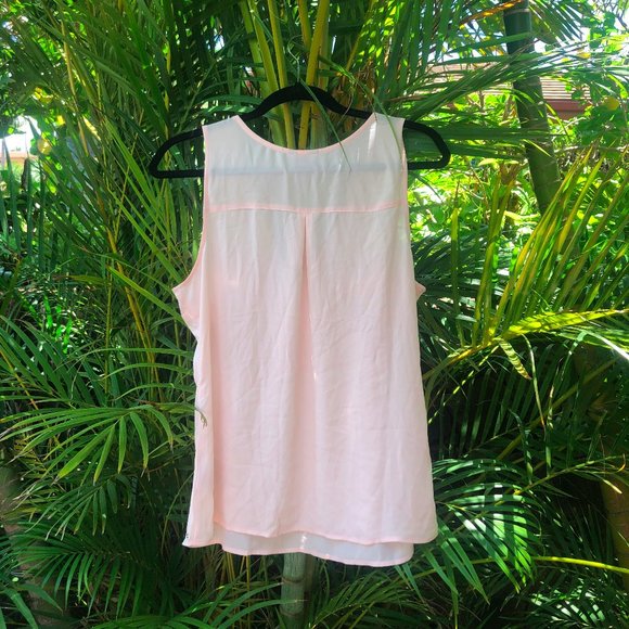 NYT Guess Pink Sleeveless Top with Zip Detail - Picture 3 of 3